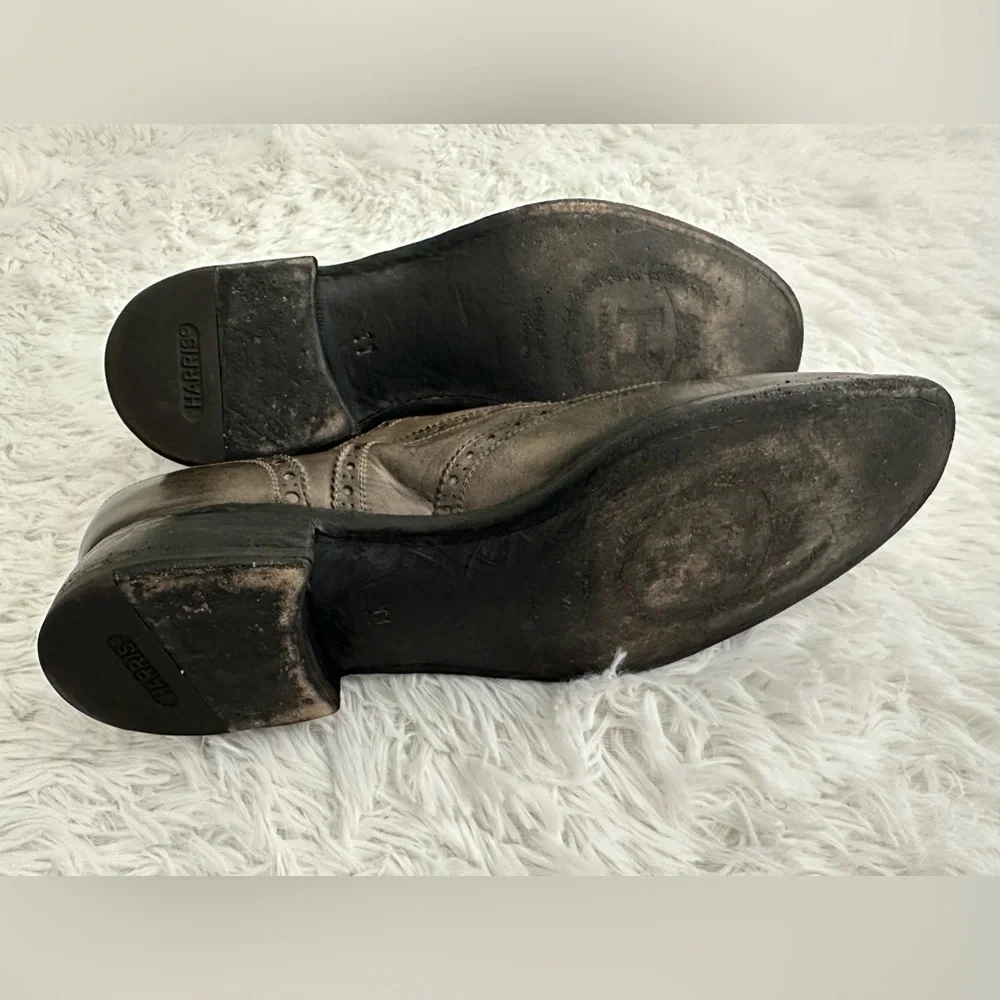 Calzoleria Harris Italy Barneys NY Wingtip Dress Shoes 11 - Picture 6 of 9